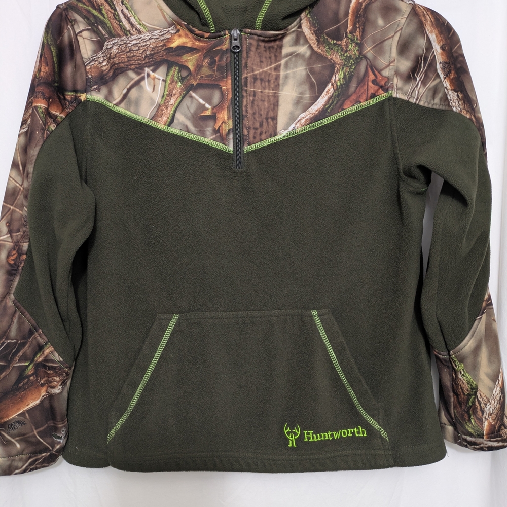 Huntworth Youth Camo Fleece Hoodie Size L